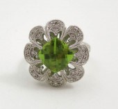 PERIDOT, DIAMOND AND EIGHTEEN
