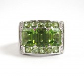 PERIDOT, DIAMOND AND FOURTEEN