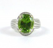 PERIDOT, DIAMOND AND FOURTEEN