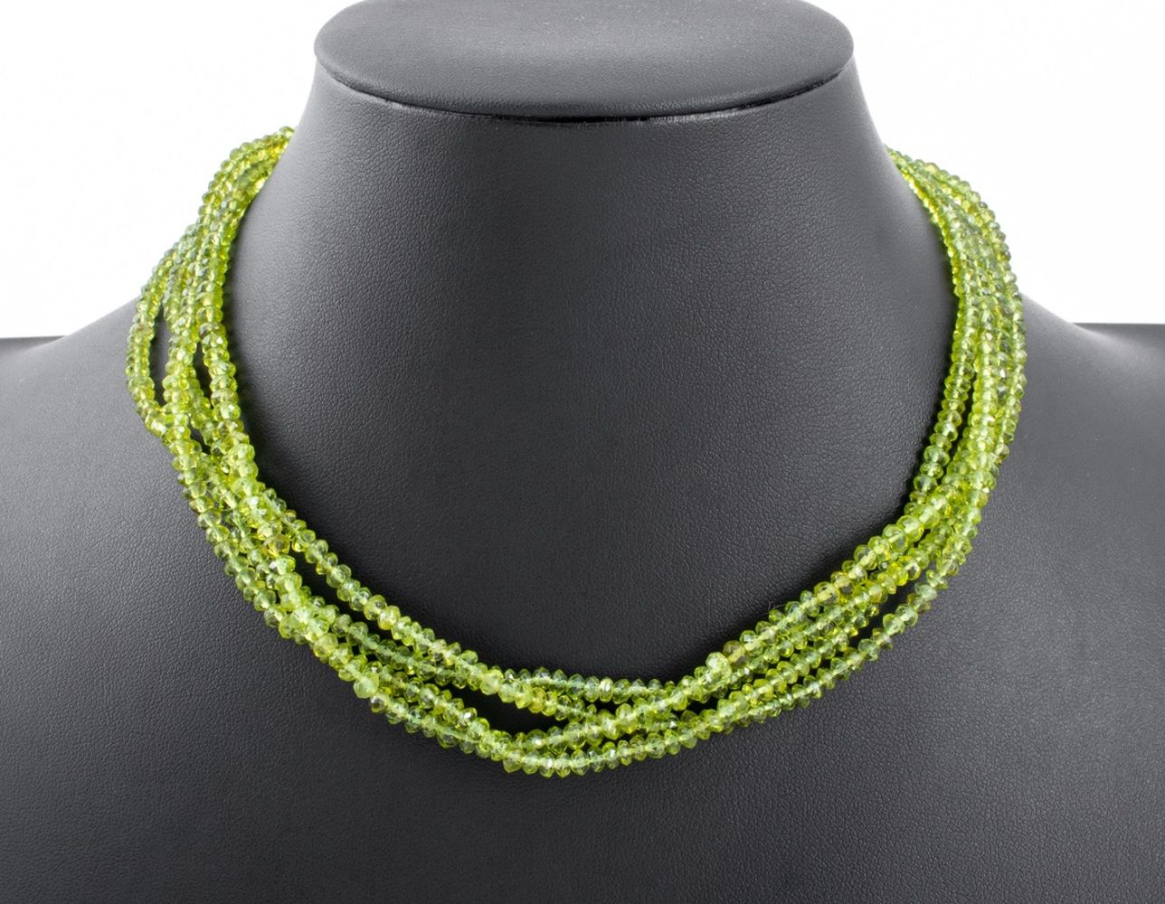 PERIDOT MULTI-STRAND 22K CLASP