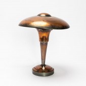 PERIOD ART DECO COPPER "MUSHRO