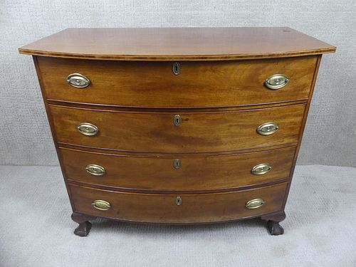 PERIOD BOW FRONT MAHOGANY