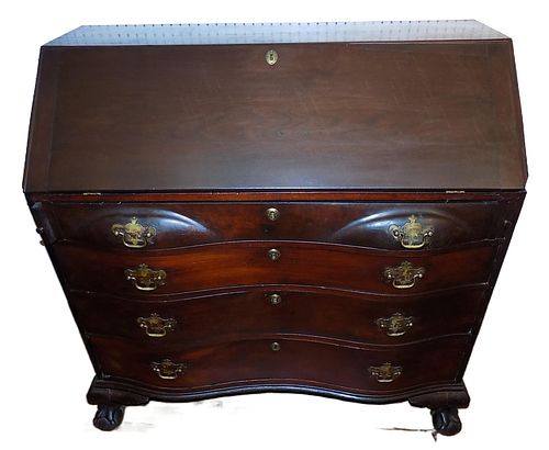 PERIOD CONN. OXBOW MAHOGANY