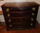 PERIOD ENGLISH BOW FRONT CHEST
