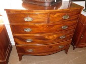 PERIOD ENGLISH BOW FRONT CHEST