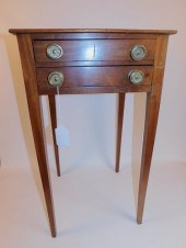 PERIOD HEPPLEWHITE 2 DRAWER ST
