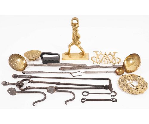 PERIOD IRON AND BRASS