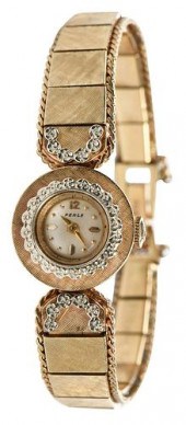 PERLE 14KT. WATCH19mm case, ba