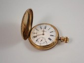 PERRET & FILS 14KT GOLD HUNTER