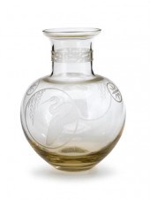 PERRY COYLE  Crystal vase  Of