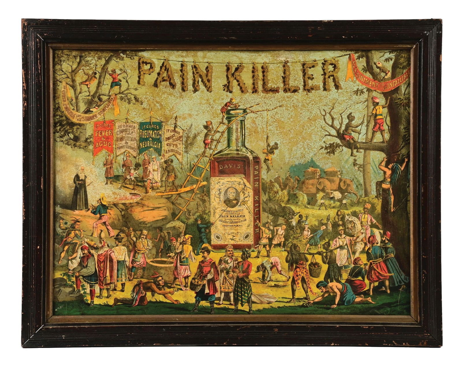 PERRY DAVIS PAIN KILLER SIGN W/