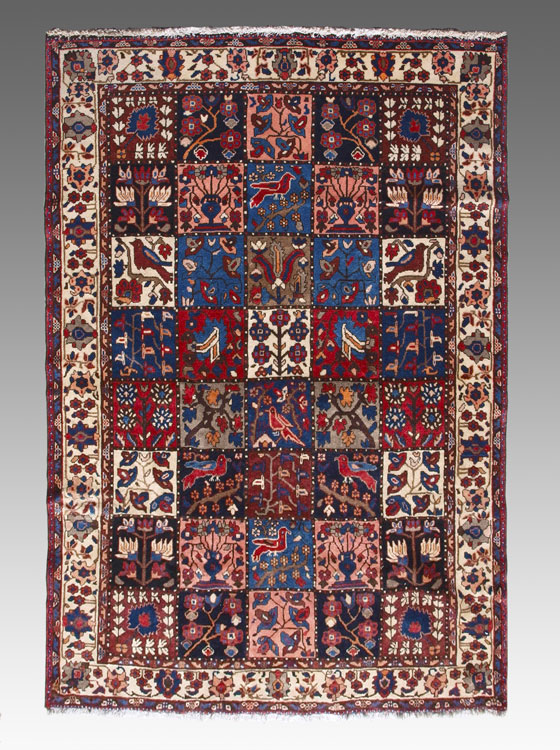 PERSIAN BACHTIARI HAND KNOTTED WOOL