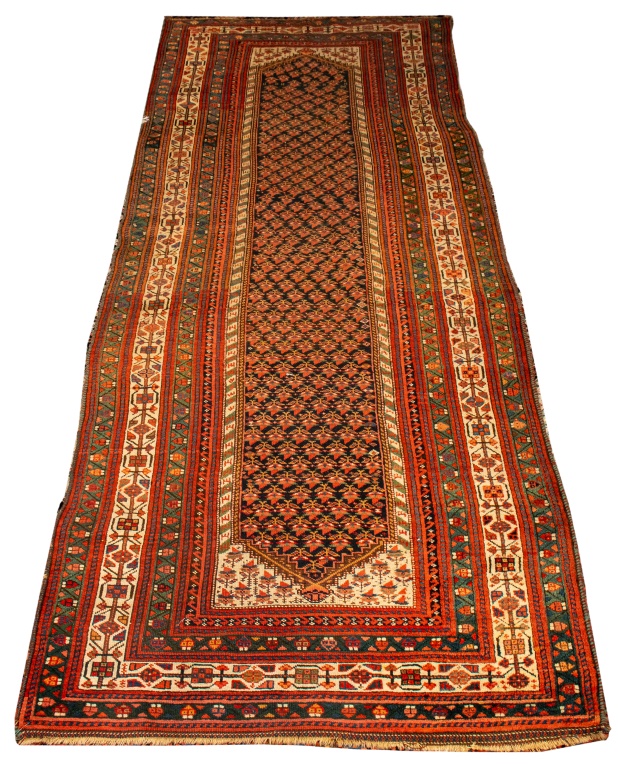 PERSIAN BIDJAR RUG, 12' X 4'