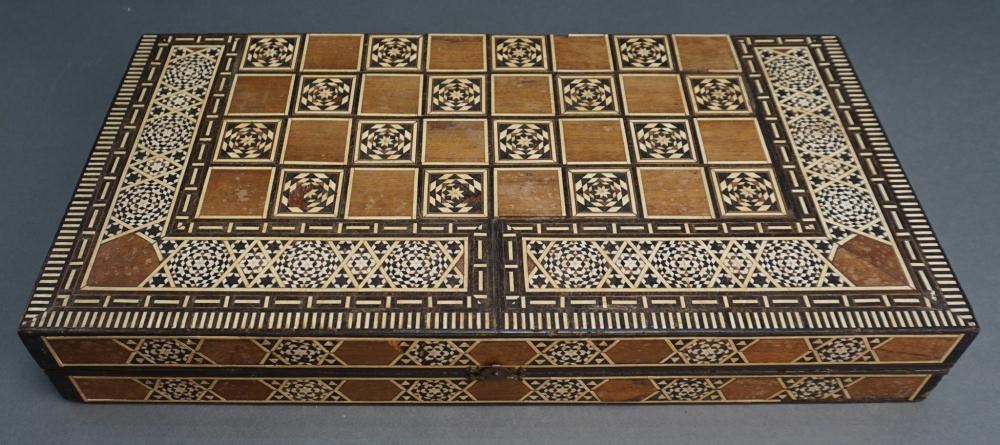 PERSIAN BONE AND WOOD MARQUETRY
