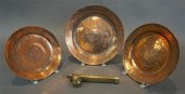 PERSIAN BRASS SCRIBE BOX AND T