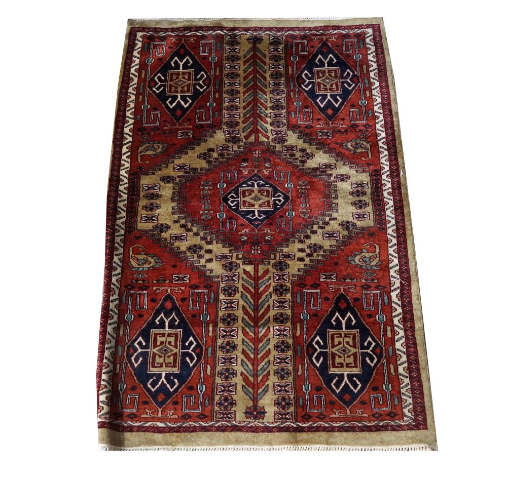PERSIAN CAMEL HAIR RUGred and beige