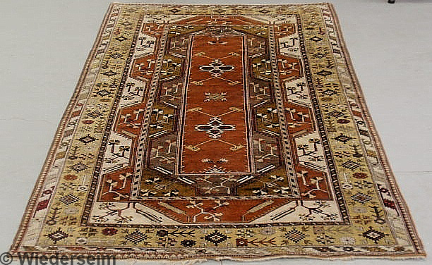Persian center hall carpet with