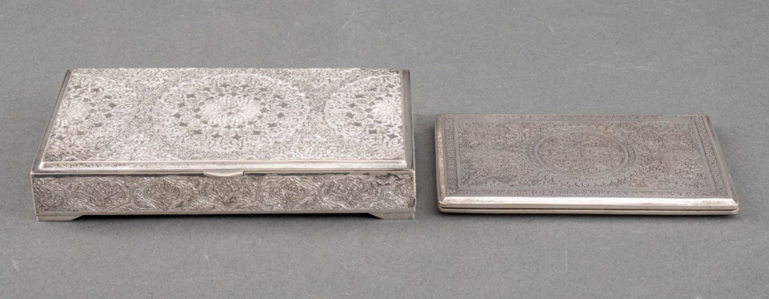 PERSIAN CHASED SILVER SMOKING