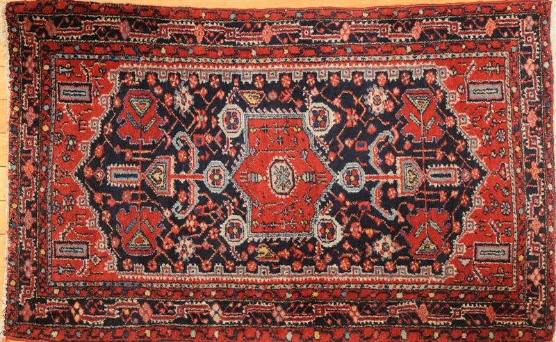 PERSIAN COBALT-GROUND RUG With
