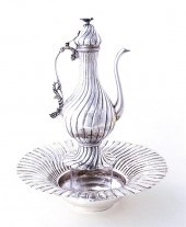 Persian decorated silverplate