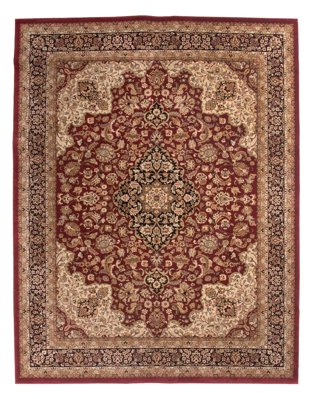 PERSIAN DESIGN MACHINE-MADE RUG: