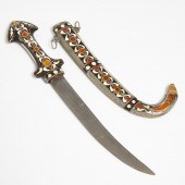 Persian Enamelled and Bone Ins