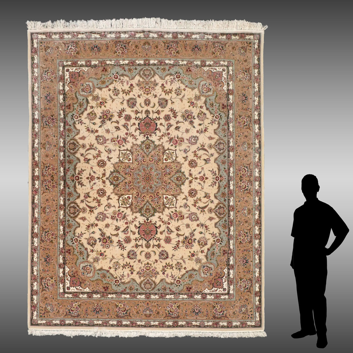 PERSIAN FINELY HAND KNOTTED WOOL