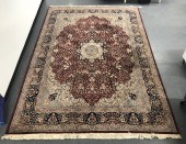 PERSIAN FLORAL KASHAN CARPET,