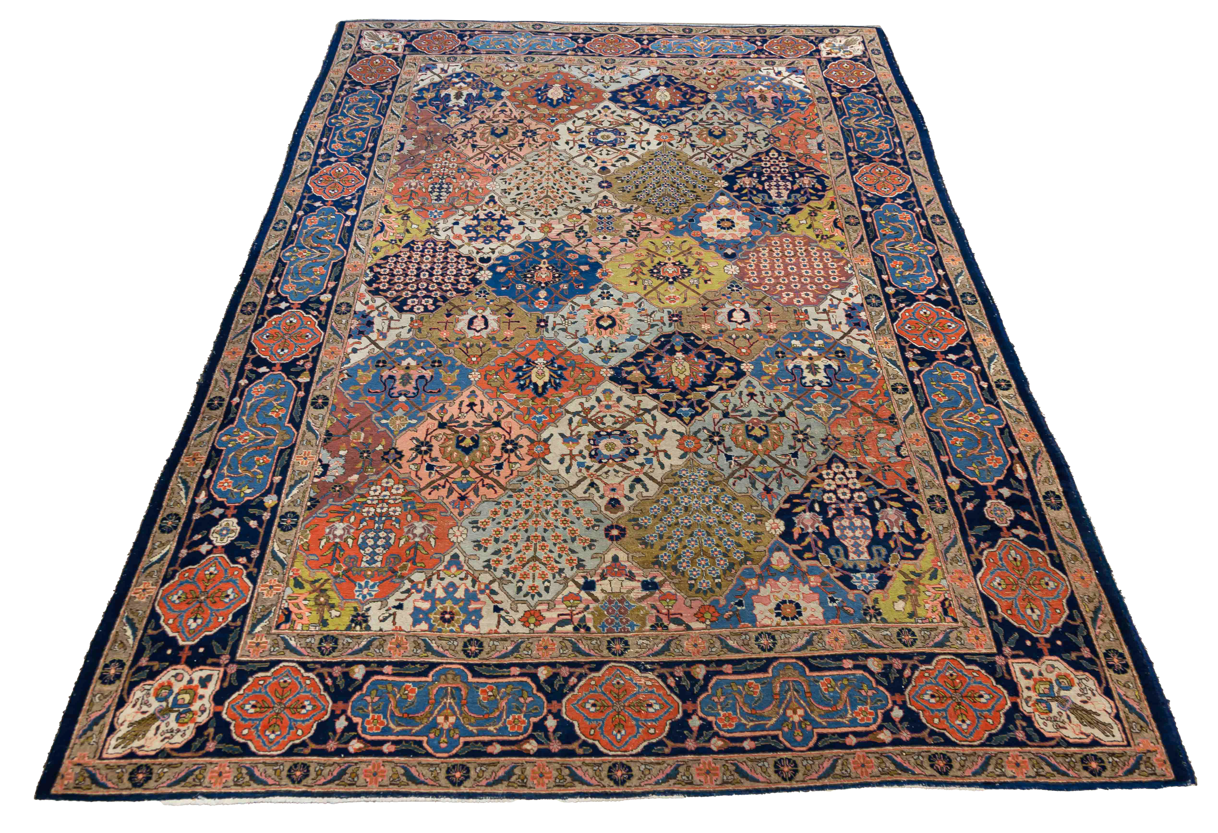PERSIAN FLORAL LATTICE RUG