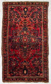 PERSIAN FLORAL SAROUK RUG, 4&#