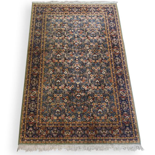 PERSIAN FLORAL WOOL RUGDESCRIPTION: