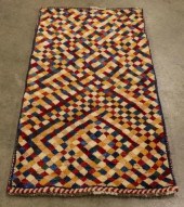 PERSIAN GEBBEH WOOL RUG, 2'11"