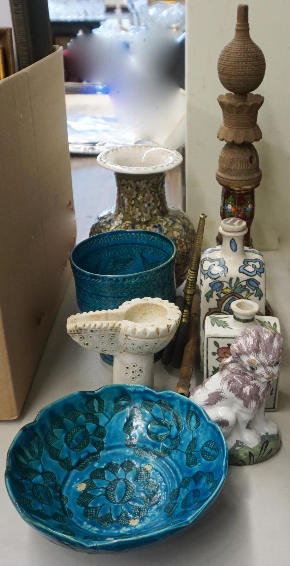 PERSIAN GLASS HOOKAH, STONE OIL