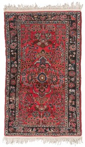 PERSIAN HAMADAN RUG: 2'6" X 4'