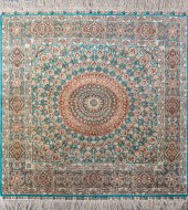 PERSIAN HAND KNOTTED SILK FLOR