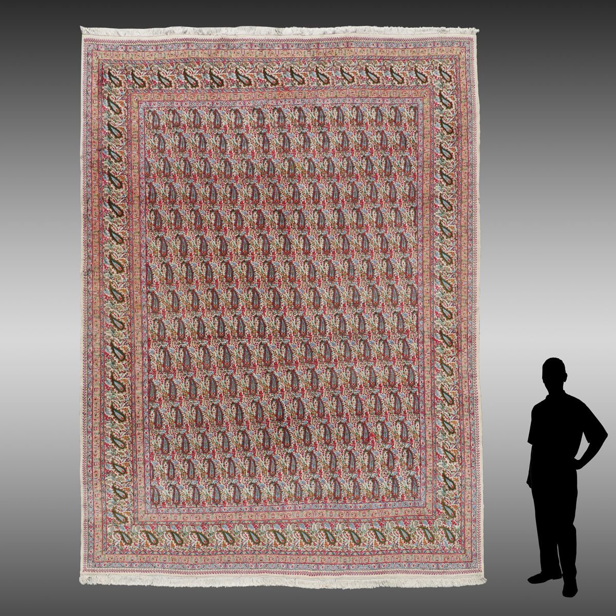PERSIAN HAND KNOTTED WOOL RUG,