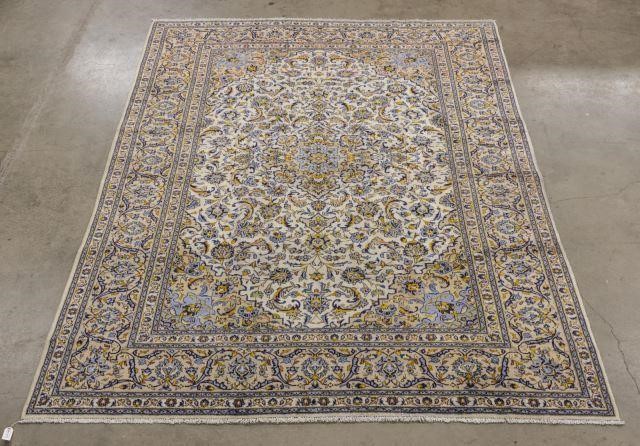 PERSIAN HAND-TIED KASHAN RUG 11'11"