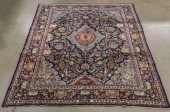 PERSIAN HAND-TIED MASHAD RUG,