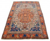 PERSIAN HAND-WOVEN HERIZ RUG,