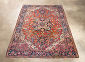 PERSIAN HAND WOVEN HERIZ RUG<b