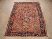 PERSIAN HAND WOVEN HERIZ RUG<b