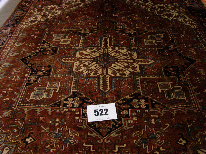 Persian Heriz Carpet,  9' 4" x