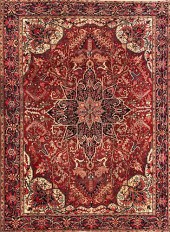 PERSIAN HERIZ HAND-KNOTTED ORI