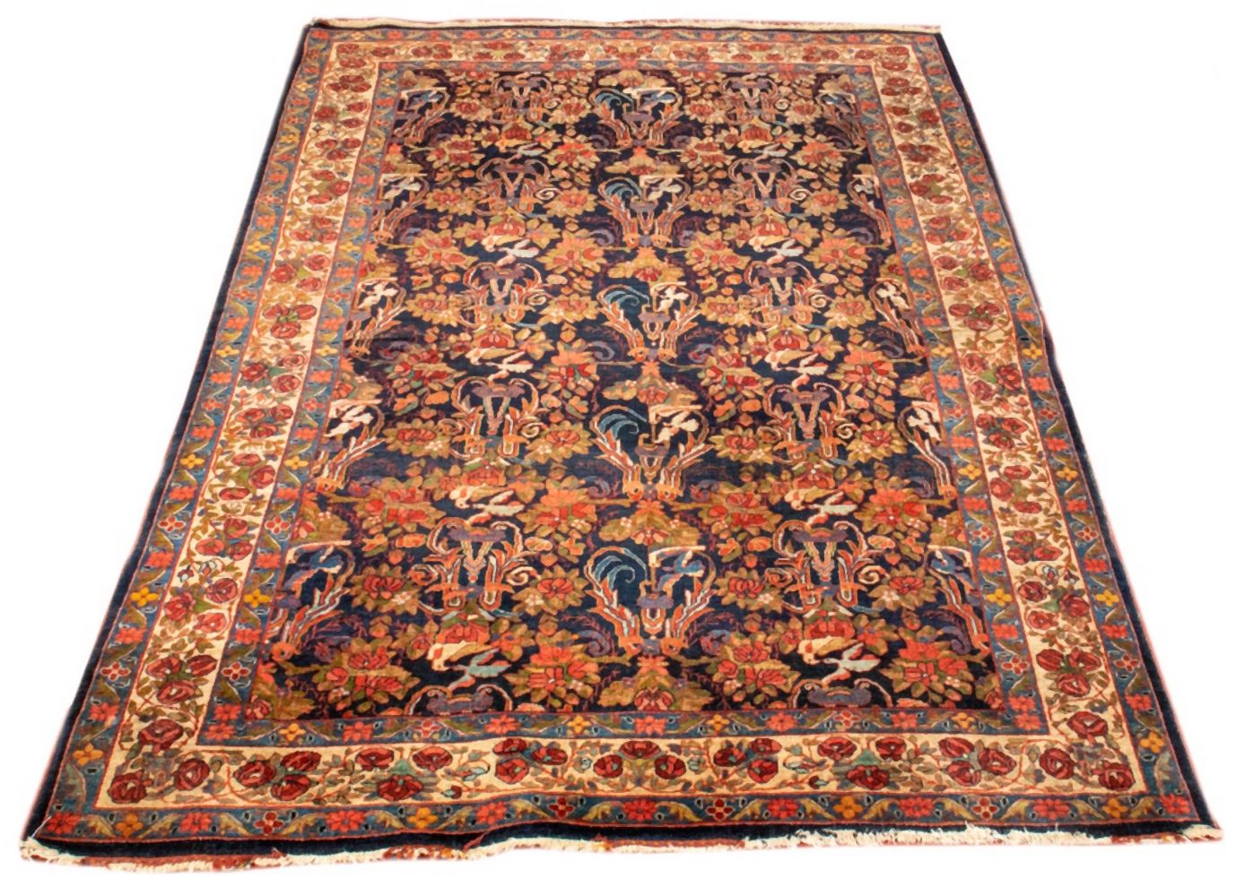 PERSIAN HERIZ PICTORIAL RUG, 7' X
