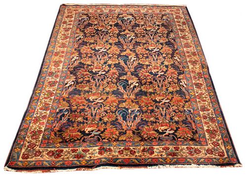 PERSIAN HERIZ PICTORIAL RUG,