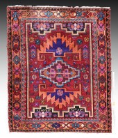 PERSIAN HK WOOL RUG, 5'2'' X 6