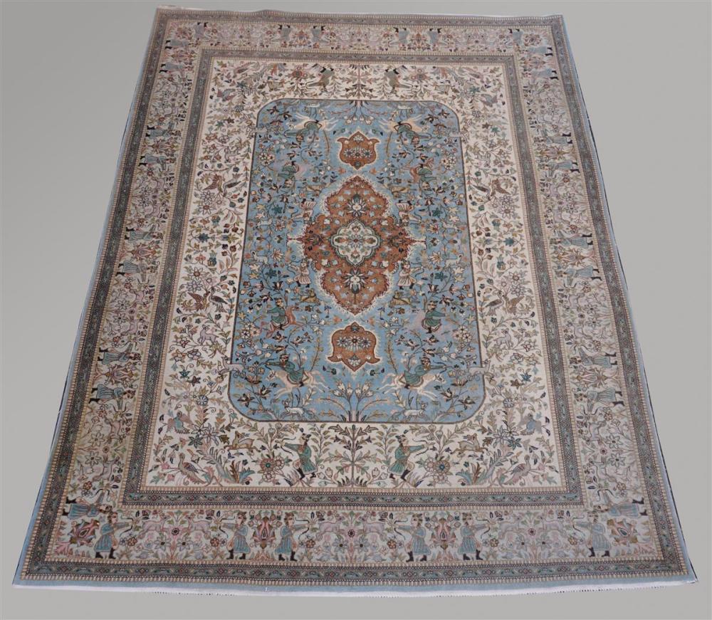 PERSIAN HUNT TABRIZ WOOL RUGPERSIAN