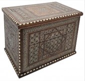 PERSIAN INLAID DROP FRONT DESK