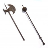 PERSIAN IRON MACE AND TABAR AX