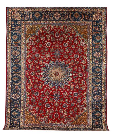Persian Isphahan Carpet,  9' 8" x